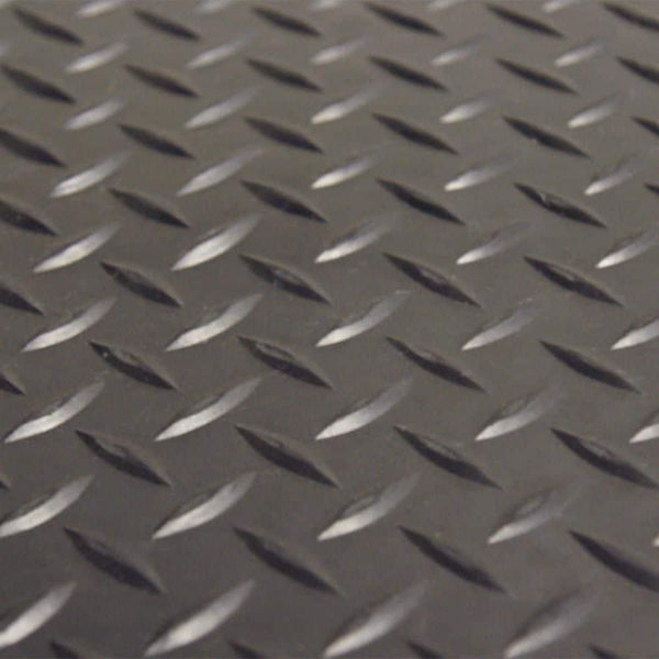 Diamond-Plate Rubber Flooring Roll 3mm Thick Garage Floor Mat 1*5M Anti-Slip