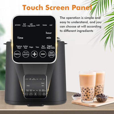 220V Automatic Bubble Tapioca Pearl Cooker 9L Milk Tea Store Equipment 1300W