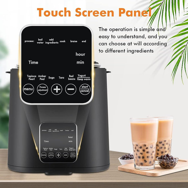 220V Automatic Bubble Tapioca Pearl Cooker 9L Milk Tea Store Equipment 1300W