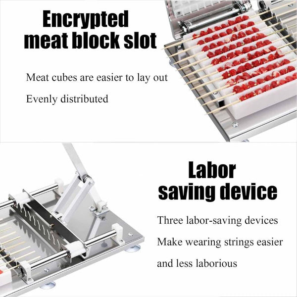 Manual Mutton Kebab Machine BBQ Skewer Meat Making Mahcine Kebab Press Mould
