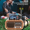 Retro Vintage Radio with Bluetooth Speaker Portable AM FM SW Radio Solar Powered