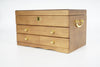 3Tier Wooden Jewelry Box Storage Cabinet Organizer For Necklaces Earrings w/Lock