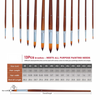 13PCS Artist Paint Brush Set for Oil Acrylic Watercolour Face Rock Long Handle