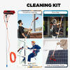 5m/7m Solar Panel Brush Cleaning Kit Spray Water Fed Pole Window Glass Washing