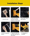 Foldable Wall-Mount Shower Seat Shower Chair Bath Stool for Elderly Disabled AU