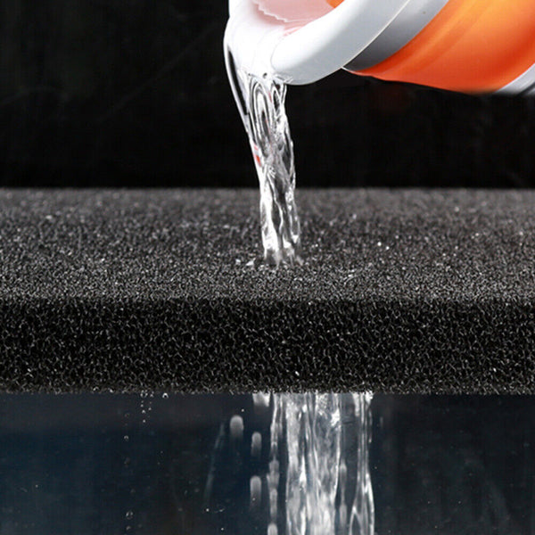 50x50x2cm Black Fish Tank Aquarium Filter Sponge Foam Pad Filtration Cotton