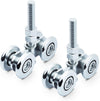 2x 46mm Double Wheel Rail Sliding Track Roller Hanging Barn Door Rail Wheels AU