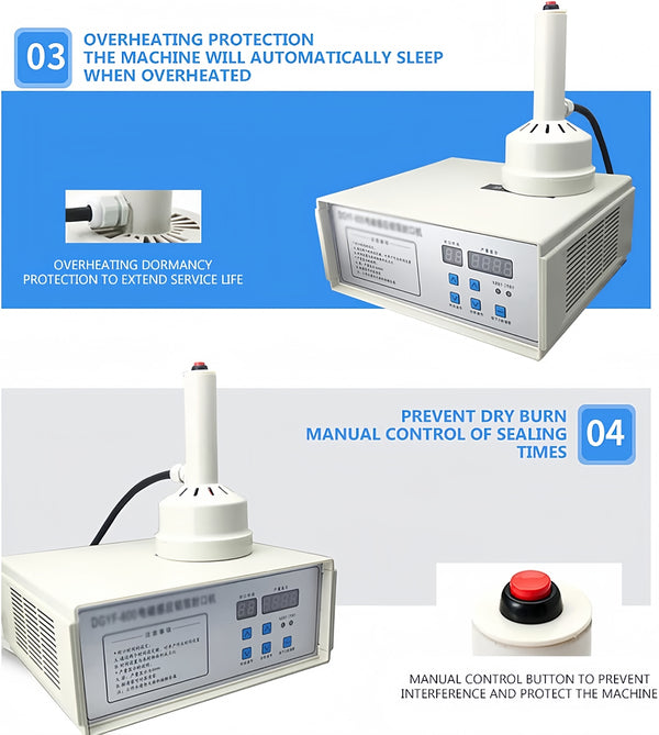 Induction Sealer 20-130mm Handheld Type Bottle Cap Foil Sealing Machine 220V