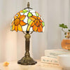 Retro Baroque LED Table Lamps Stained Glass Desk Lights Bedroom Reading Decor