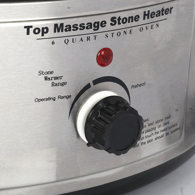 6 Quart Hot Stone Heater Kit Massage Stone Warmer With 27 Basalt Stones For SPA