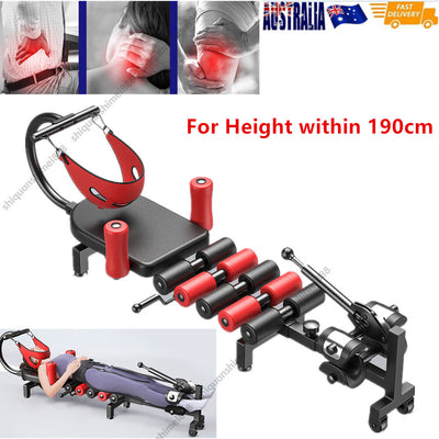 Lumbar Traction Bed Table Cervical Spine Stretching Therapy Massage Pain Relief