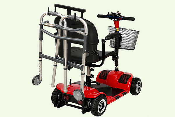 Universal Rollator Walker Holder For Mobility Scooter Carbon Steel Walker Holder