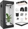Hydroponics Grow Tent Full Spectrum LED Grow Light Kits Inline Fan Filter System