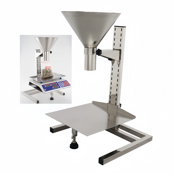 2"Inch Stainless Steel Feeding Hopper W/Support Stand for Powder Liquid Granules