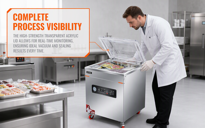 Heavy Duty Full Automatic Chamber Vacuum Sealer Machine Dry Wet Food Packing