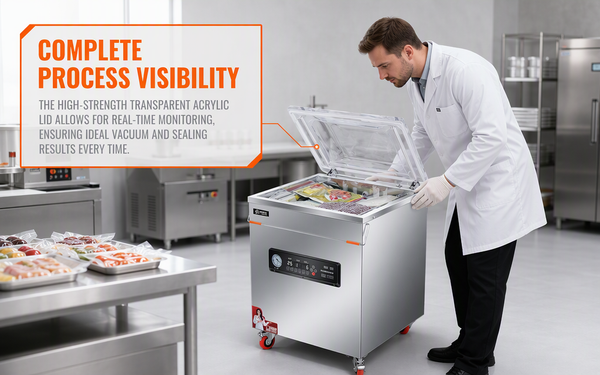 Heavy Duty Full Automatic Chamber Vacuum Sealer Machine Dry Wet Food Packing