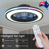 Modern Ceiling Fans Light LED Lights 6 Speeds App + Remote Control 3000K-6000K