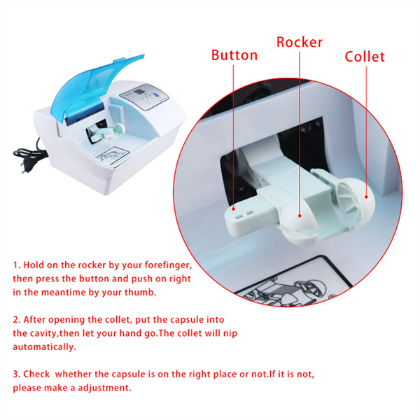 Dental Digital Amalgam Capsule Mixer with Plastic Chuck for Dental Lab Equipment
