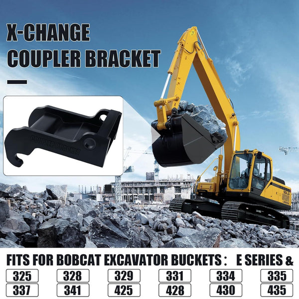 X-Change Coupler Bracket Quick Attach Mini Excavator Bucket Mount Attachment