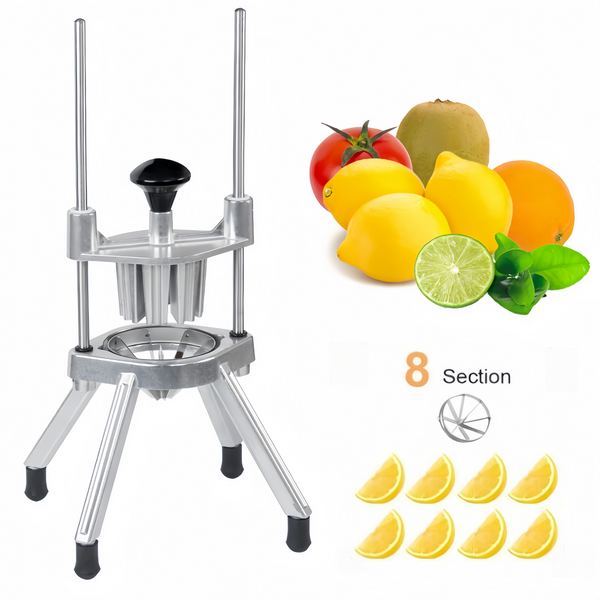 Stainless Steel Blade Fruit Lime Cutter 8 Section Manual Fruit Slicer for Home