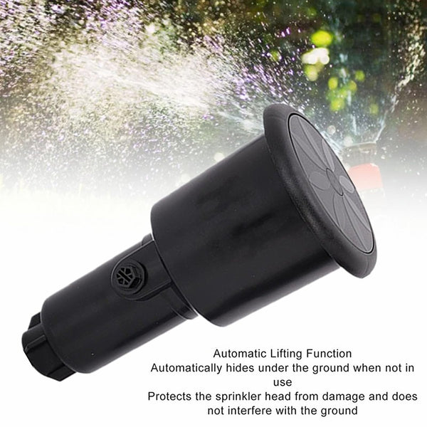 Rotary Sprinkler Popup Rocker Impact Nozzle Garden Yard Irrigation Watering Tool