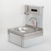 Wall-mounted Washbasin Knee Operated Sink With Faucet Soap & Towel Dispenser AU