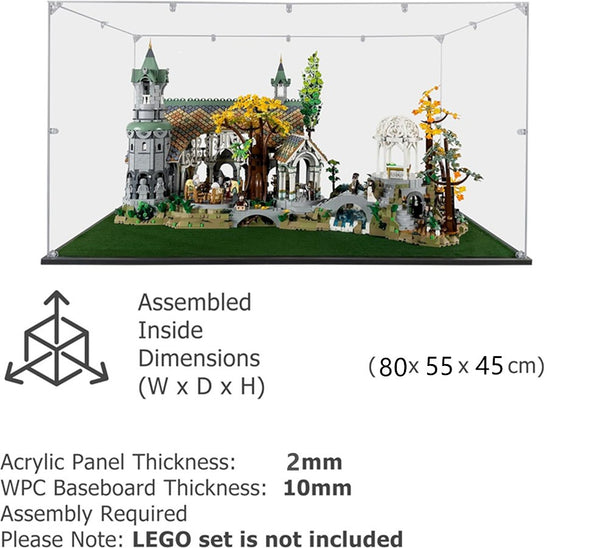 Acrylic Display Box For Lego 10316 Dustproof Transparent Showcase (Case Only)