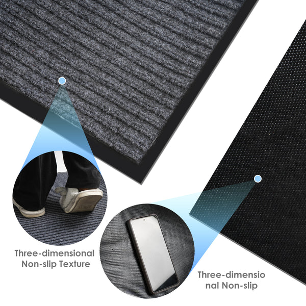 90*300cm Rubber Doormat Hallway Non Slip Entrance Floor Mat Indoor Rug Carpet