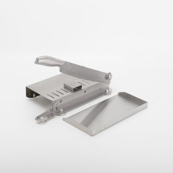Bone Cutter Frozen Meat Slicer Manual Ribs Chicken Fish Chopper with Food Tray