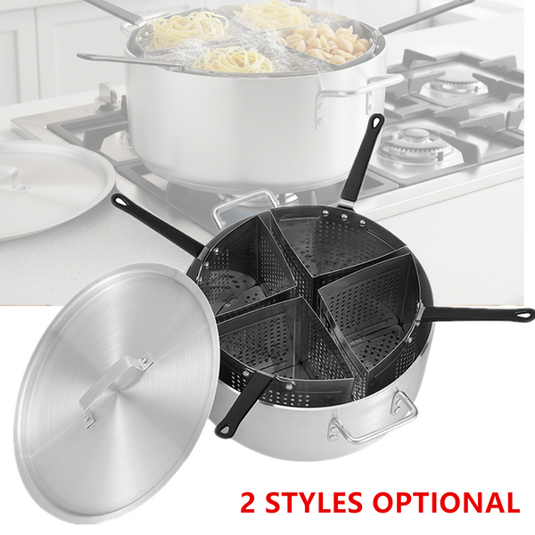 20 Quart Pasta Pot Fryer Pot OR Stainless Steel Pasta Pot Strainer Basket