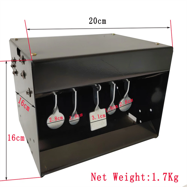 Target Box Pellet Gun Target Trap Resets with Center Shot for Outdoor & Indoor