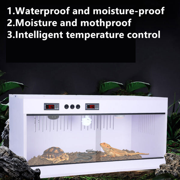 120x60x60cm Reptile Terrarium Constant Temperature Feeding Box Reptile Incubator