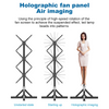 3*50cm 3D Holographic Fan Hologram Projector LED Photo Video Advertising Display