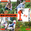 2-in-1 Cordless Cultivator Tiller Rotary Hoe Electric Rototiller with 2 Battery