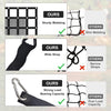 Heavy Duty Cargo Net 57"x72" or 81"x96" with Mesh Truck Bed Cargo Net Organizer