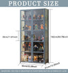 Figures Showcase Lego Display Cabinet w/ Acrylic Door Clear Bookshelf 4/5 Tier