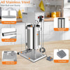 15L Electric Sausage Filler 5 Nozzles Sausage Maker Meat Stuffer Stainless Steel
