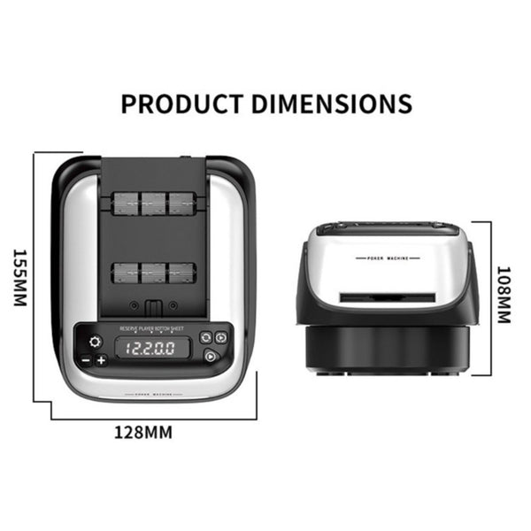 2in1 Automatic Card Shuffler and Dealer Machine 360° Rotating Deal Poker Sorter