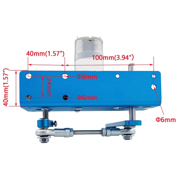 24V Reciprocating Swing Motor Max Speed 90rpm for Holiday Decor Halloween Props