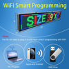 100x35cm WIFI Smart Programmable LED Sign Scrolling Display Board P10 Full Color