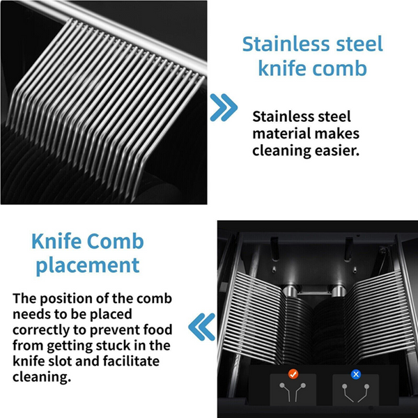 850W Meat Cutter Machine 3.5mm Electric Meat Slicer Shredded Cutting Machine AU