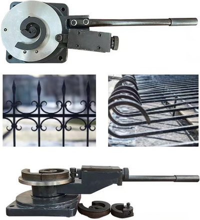 Industrial Metal Bender Metal Bender Rebar Bender for Flat Round Square Steel AU