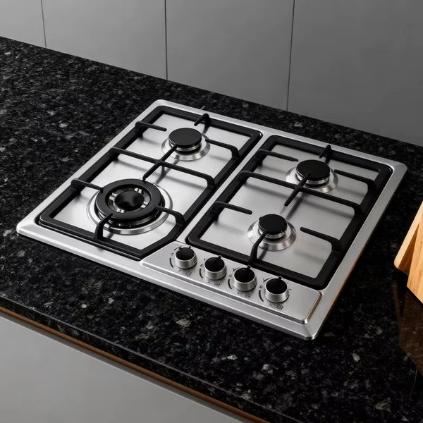 23.62″x20″ Built in Gas Cooktop 4 Burners Stove With NG/LPG Conversion Kit