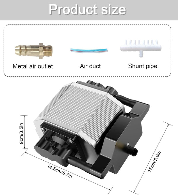 30L/Min Laser Air Assist Pump Engraving Machine Air Compressor Knob Control AU