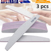 3 PCS Nail Files Double Sided Moon Dust Nail Files100/180 Grit Nails Emery Board