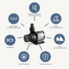 9000L/H Aquarium DC Pump Fish tank Return Pump With Controller 65W 24V 5.2M Lift
