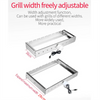 Auto Rotating Rotisserie Grill Rack Set Stainless Steel Kabob Grill 15 Skewers