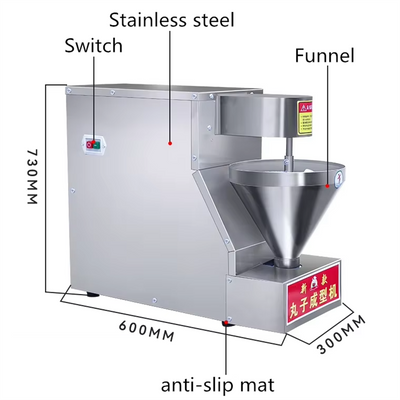750W Meat Ball Making Machine Fish Chicken Meatball Forming Maker 200pcs/min