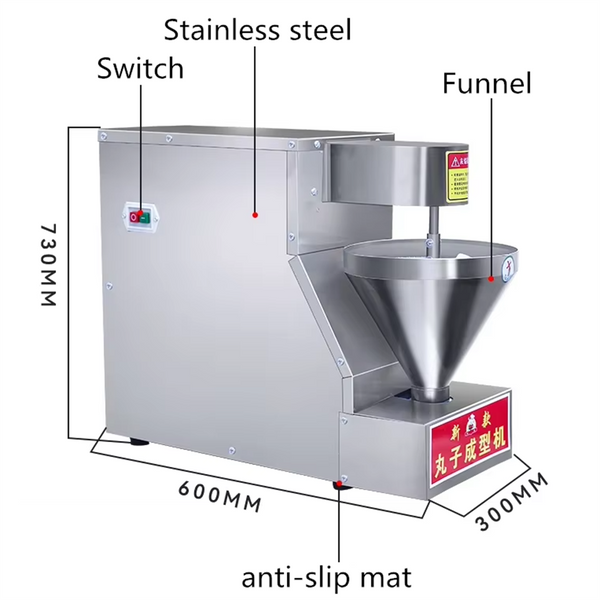 750W Meat Ball Making Machine Fish Chicken Meatball Forming Maker 200pcs/min
