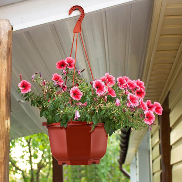 24PCS Plastic Hanging Plant Pots 17cm Hanging Plant Containers Hanging Planters